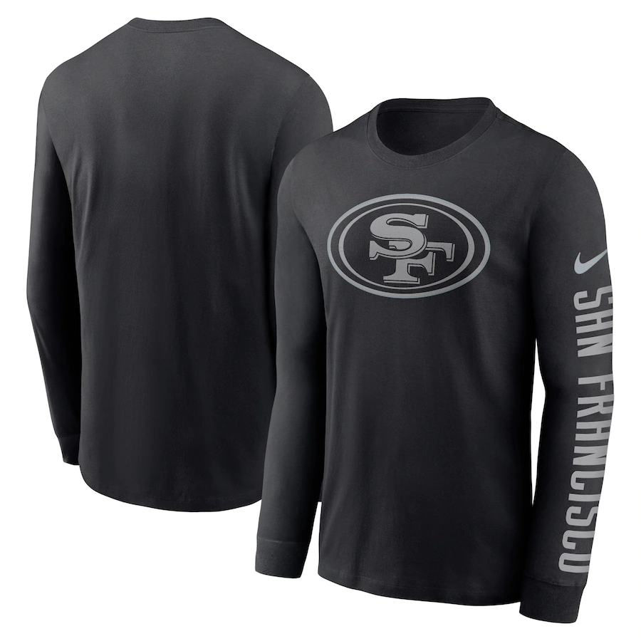 Men's San Francisco 49ers Black Long Sleeve T-Shirt Men's San Francisco 49ers Black Long Sleeve T-Shirt